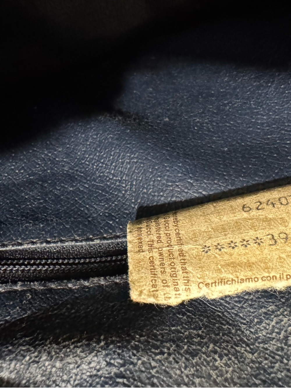 Gucci Beige GG Canvas Satchel with Navy Trim and Red-Blue Web - Picture 16 of 16